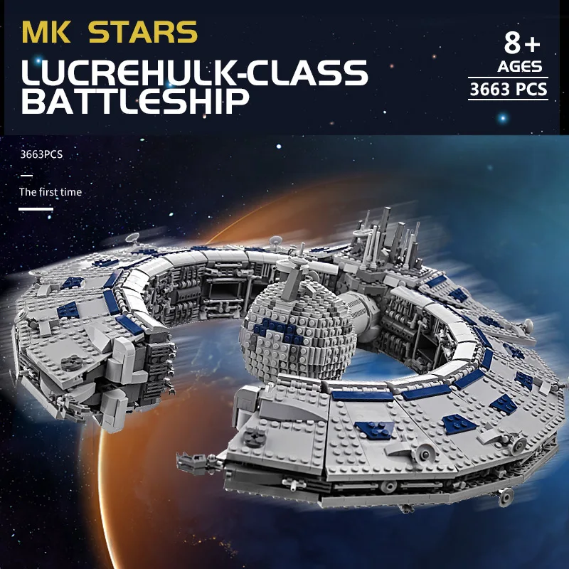 Mould King Building Blocks Star plan MOC Eclipse-Class Dreadnought Set UCS Fighters Assemble Bricks Kids DIY Toys Birthday Gifts