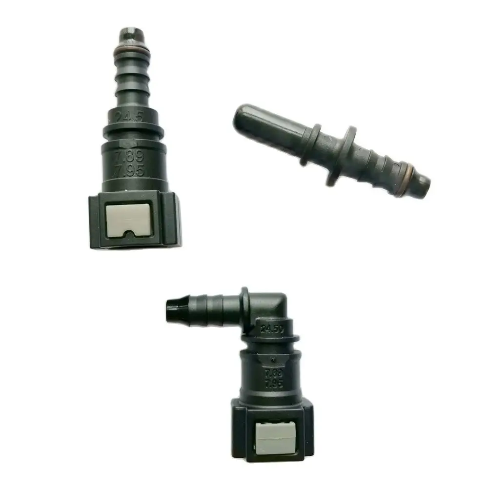 Fuel Line Connector 7.89 7.95 ID6 Straight 180degree Quick Connector for 5/16 Pipe Hose