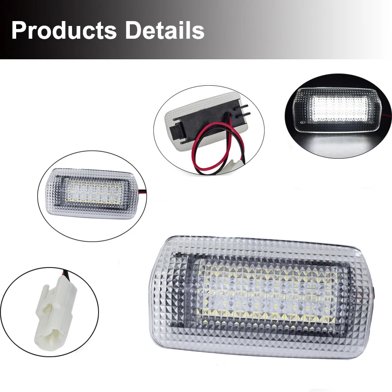 2Pcs For Toyota Land Cruiser 200 Series 150 Series Prado MK4 J150 2007 For Lexus ES240 IS250 LED Courtesy Door Light Bulb