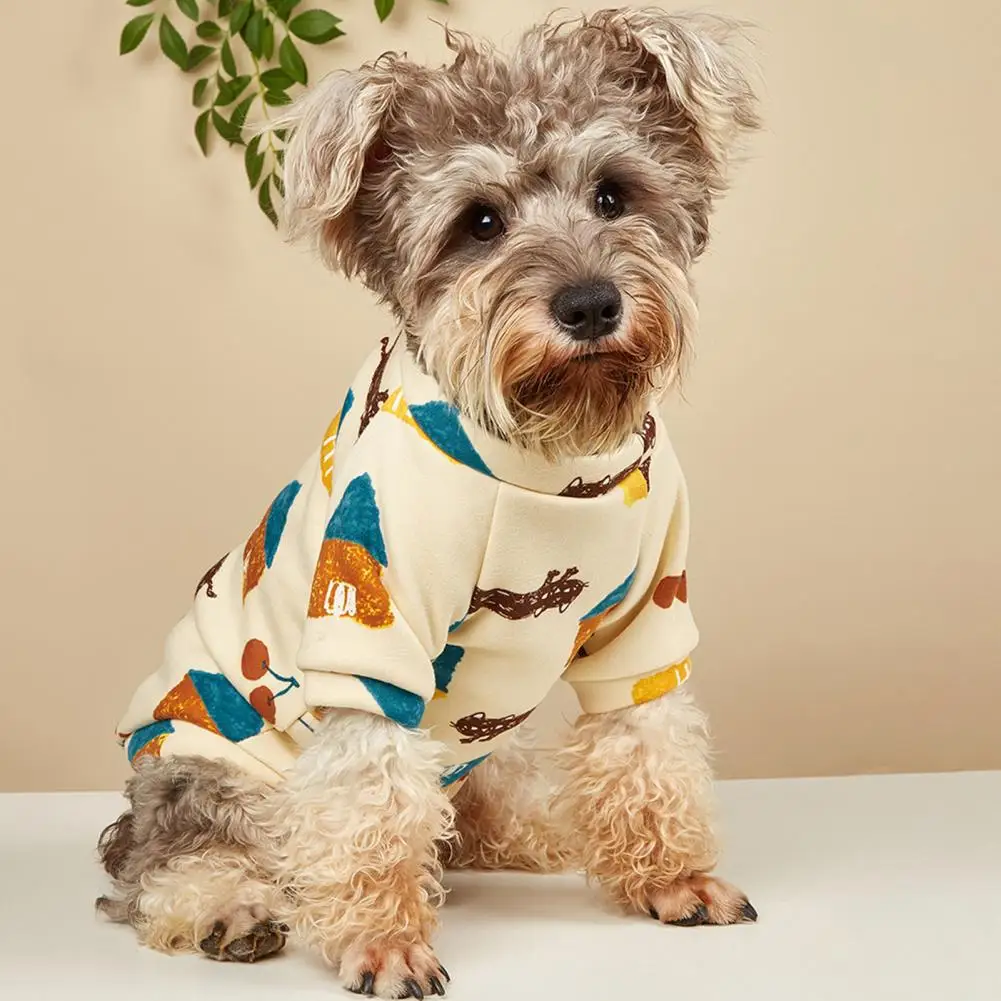 Pet Pullover  Close Fitting   Fashion Pet Dogs Cats Sweatshirt Costume  Pet Shirt Durable