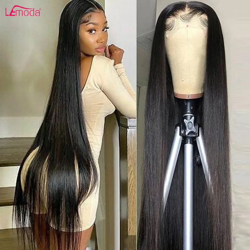 

5x5 HD Lace Closure Wig 30 32 Inch Straight Lace Front Wig Human Hair Remy 13x4 Transparent Lace Frontal Wigs For Women Lemoda