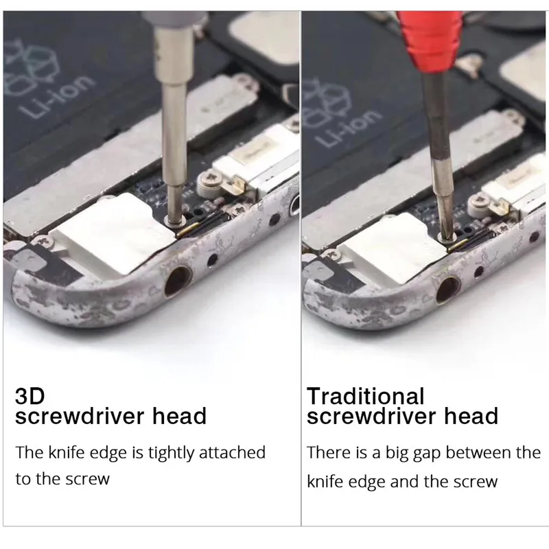 DIYFIX 3D Đa Chức Năng Chính Xác Bộ Tua Vít Cho Điện Thoại Bộ Công Cụ Sửa Chữa Sử Dụng Hàng Ngày Mông T2 Y0.6 Mở Đầu Tháo Lắp Bộ Ốc Vít