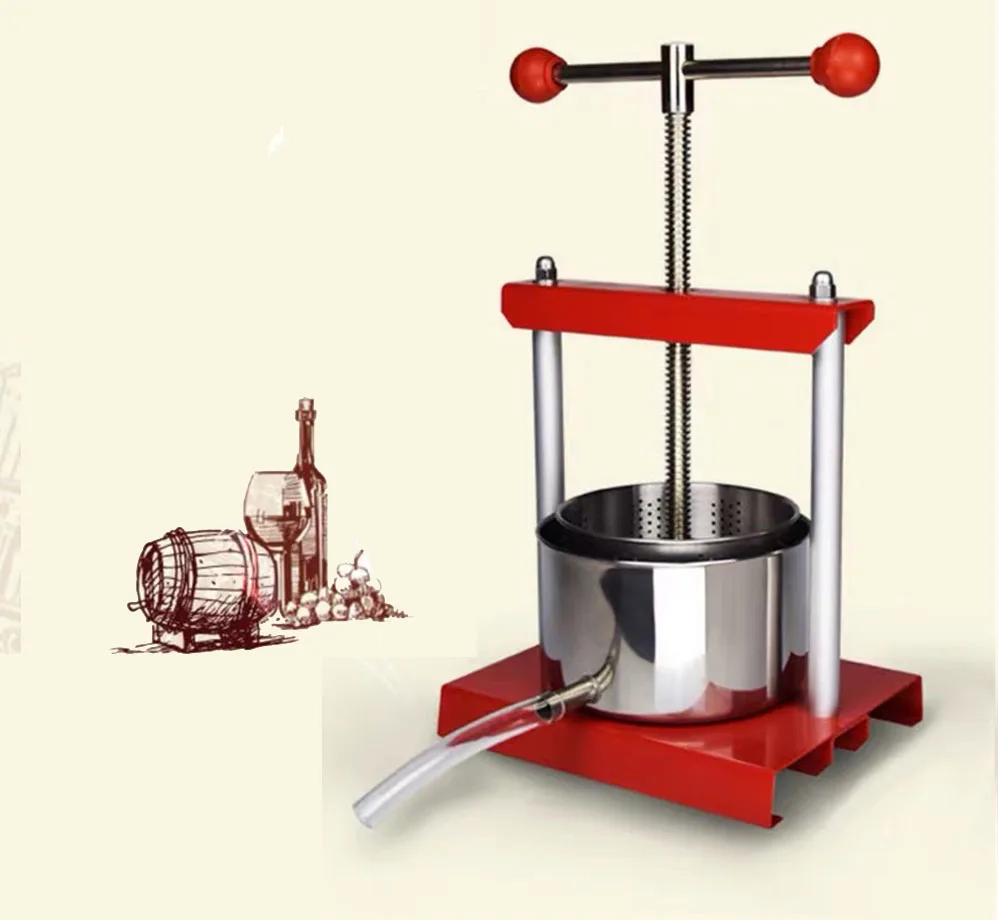 

2L/3L/6L ручной сока мед лапки нержавеющая сталь медленная соковыжималка ручной вино нажатия Manor прижимной