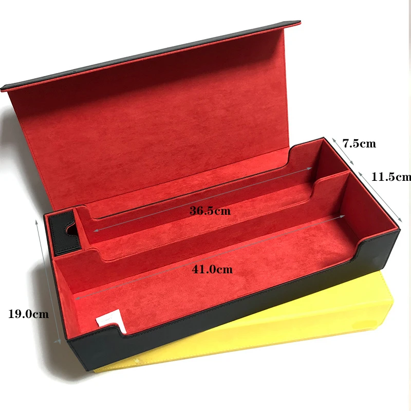 caixa-de-armazenamento-para-cartoes-de-jogos-de-tabuleiro-preto-e-vermelho-mtg-tcg-pkm-ptcg-ygo-yugioh-pode-conter-mais-de-550-cartoes