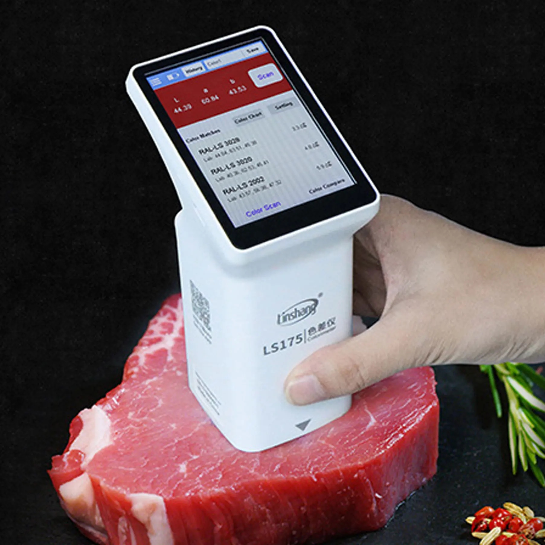 Handheld LS175 45°/0° Illumination geometry colorimeter with a large 20mm measuring aperture 3.5-inch Touch Screen