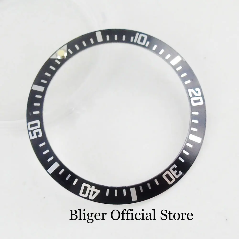 Watch Parts Fit Automatic Men Watch 38mm Black Aluminum Alloy Bezel Ring Insert High Quality