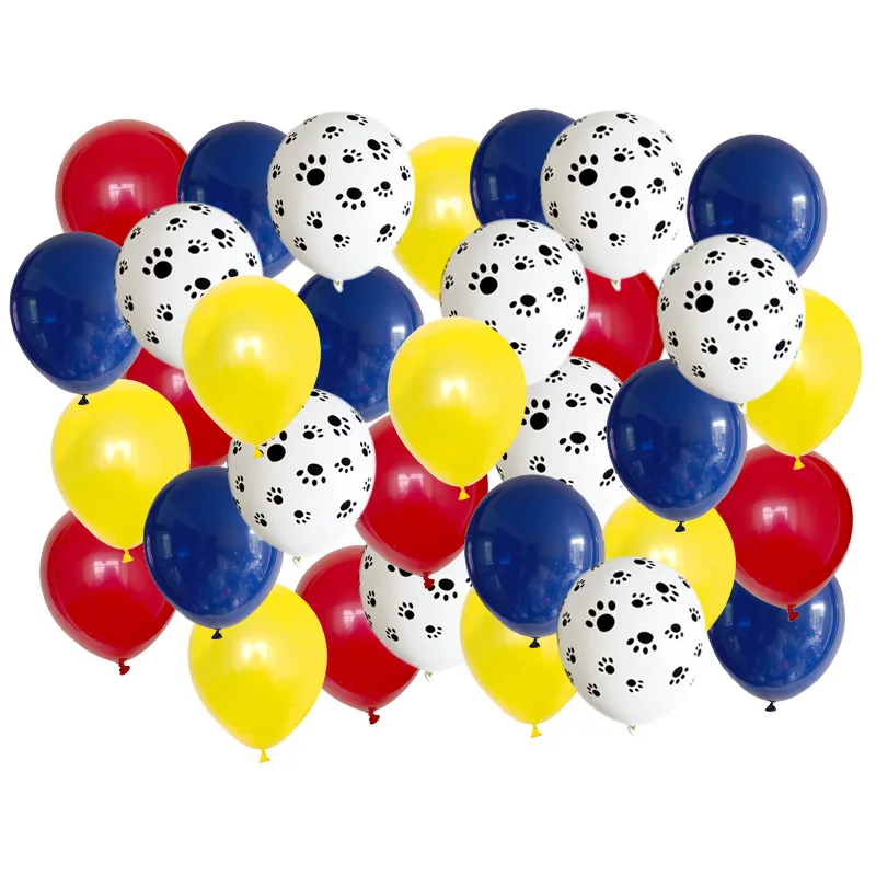 40 قطعة مزيج الكلب باو بالونات حفلة عيد ميلاد الديكور الأخضر صبي فتاة اللعب الكلاسيكية Globos الهيليوم الهواء نفخ كرات إمدادات الحفلات