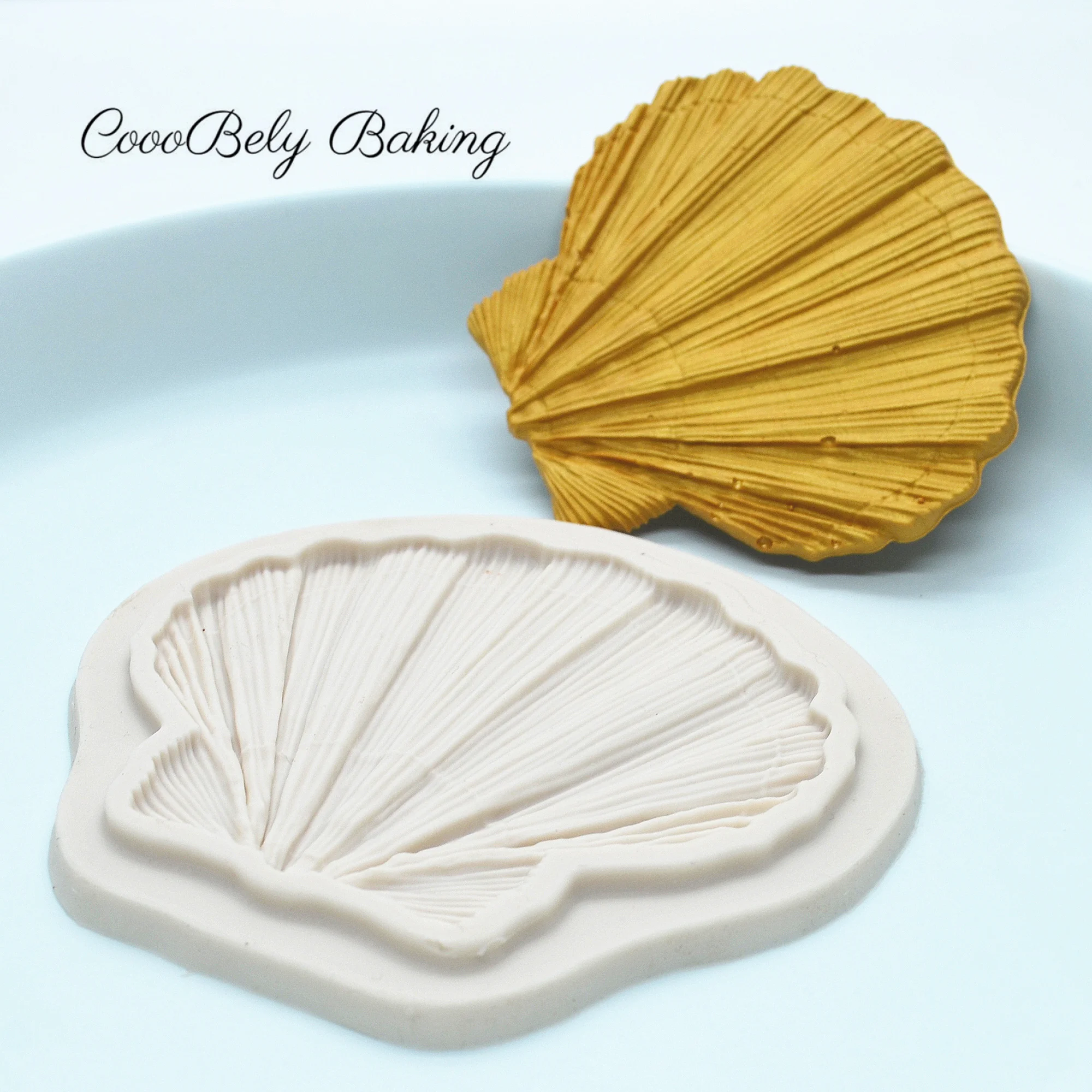 Shell DIY Fondant Cake Decorating Tools Seashells Cupcake Chocolate Wedding Cake Border Silicone Molds Kitchen Baking Moulds