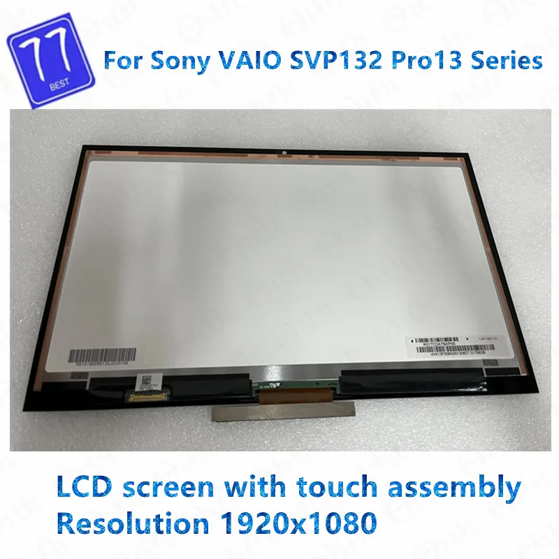 

13.3" original LCD Touch Screen Digitizer Assembly FOR Sony VAIO SVP13 Pro13 SVP132 SVP132A VVX13F009G001 FHD 1920*1080 Display