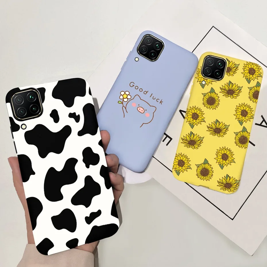 For Huawei P40 Lite Case Silicone Cute Cover Cases For Huawei P40 Lite E Cover Fundas P40Lite P 40 P40 Lite E TPU Coque Bumper