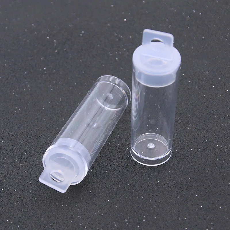 5pcs 4 Styles New Product PP Transparent Box Jewelry Nail Accessories Making Original Cylindrical Storage Found