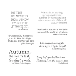 2022 New Arrival Autumn Quotes Transparent Clear Silicone Stamp/Seal for DIY Scrapbooking/photo album Decorative clear stamp