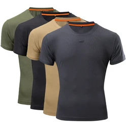 MEGE Men Tactical T Shirt  2 Pcs Army Military Short Sleeve Cool O-neck Quick-Dry gym T Shirts Male Casual Camiseta Hombre XXXXL