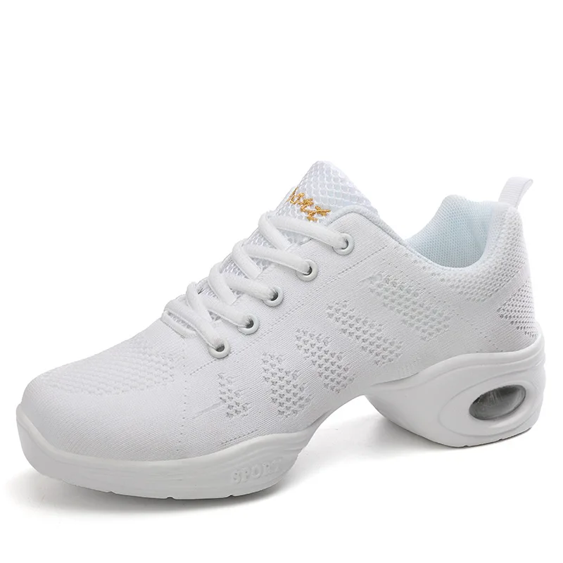 Tanz Schuhe Frau Damen Moderne Weiche Laufsohle Jazz Turnschuhe Mesh Atmungs Leichte Weibliche Tanzen Fitness Schuhe Sport