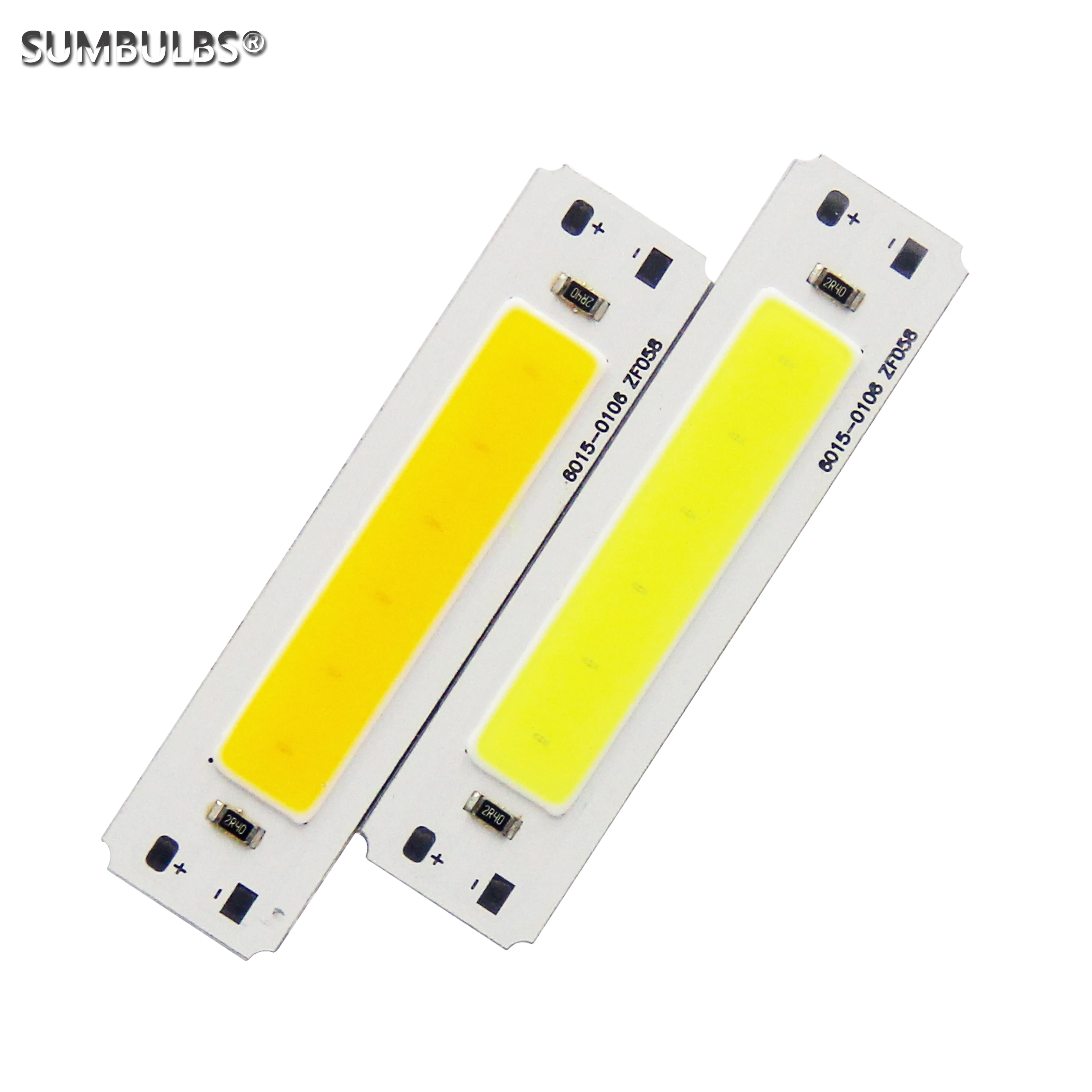 Bombilla de barra de tira COB para lámpara de trabajo DIY, 5V CC, USB, 2W, 60x15mm, blanco frío cálido, 3000K, 6500K