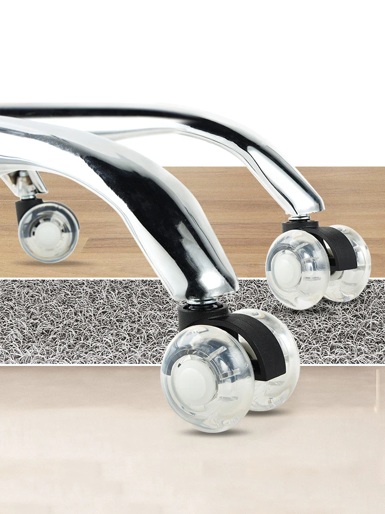 NAIERDI 5 pièces 2 pouces roues de chaise de bureau pivotantes roulettes de chaise de remplacement pour tapis en bois dur roues de meubles robustes