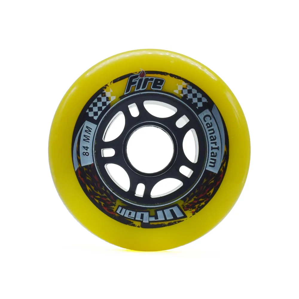 Inline velocidade patins rodas, 4x84mm rolo, pneu, 84 roda de skate, elástico PU usando 608 ABEC9 rolamento, 8PCs, 84 milímetros, 8PCs