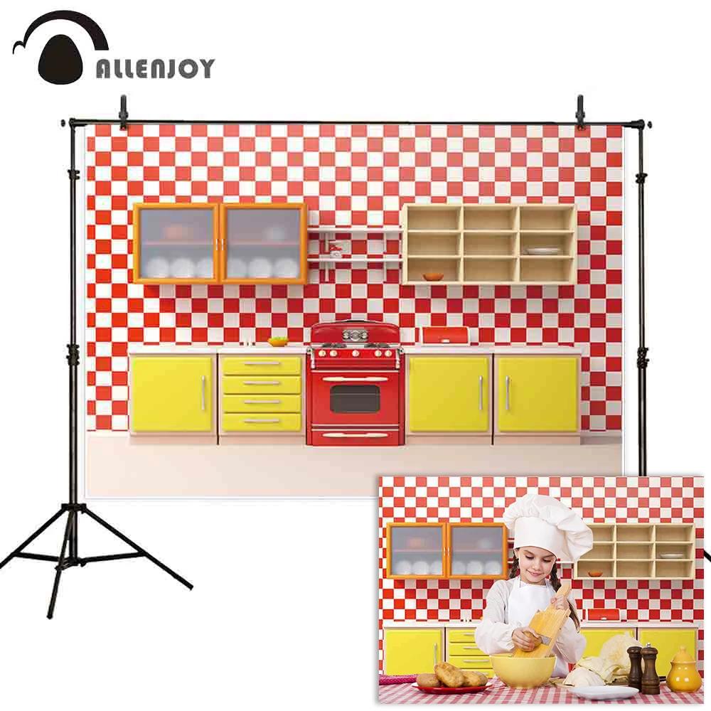 Allenjoy-fondos para estudio fotográfico, telón de fondo para fotografía de moda de cocina, retro, de Navidad, photocall