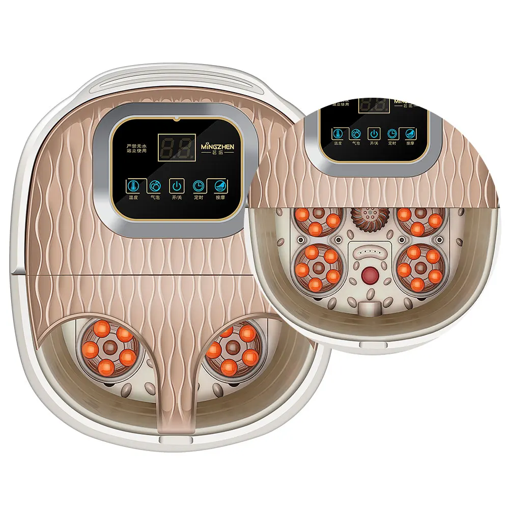 เท้าสปาแป้งนวดอ่างปรับอุณหภูมิ Detox เท้าห้องอบไอน้ำ Pedicure ด้วยเครื่องทำความร้อน