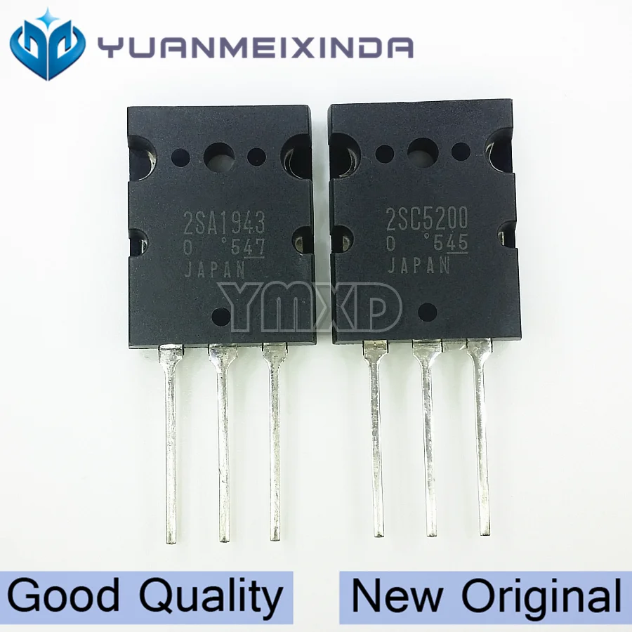 2 زوج جديد الأصلي 2 قطعة A1943 + 2 قطعة C5200 2SA1943 2SC5200 TO-3PL زوج أنبوب مكبر للصوت نوعية جيدة في الأسهم