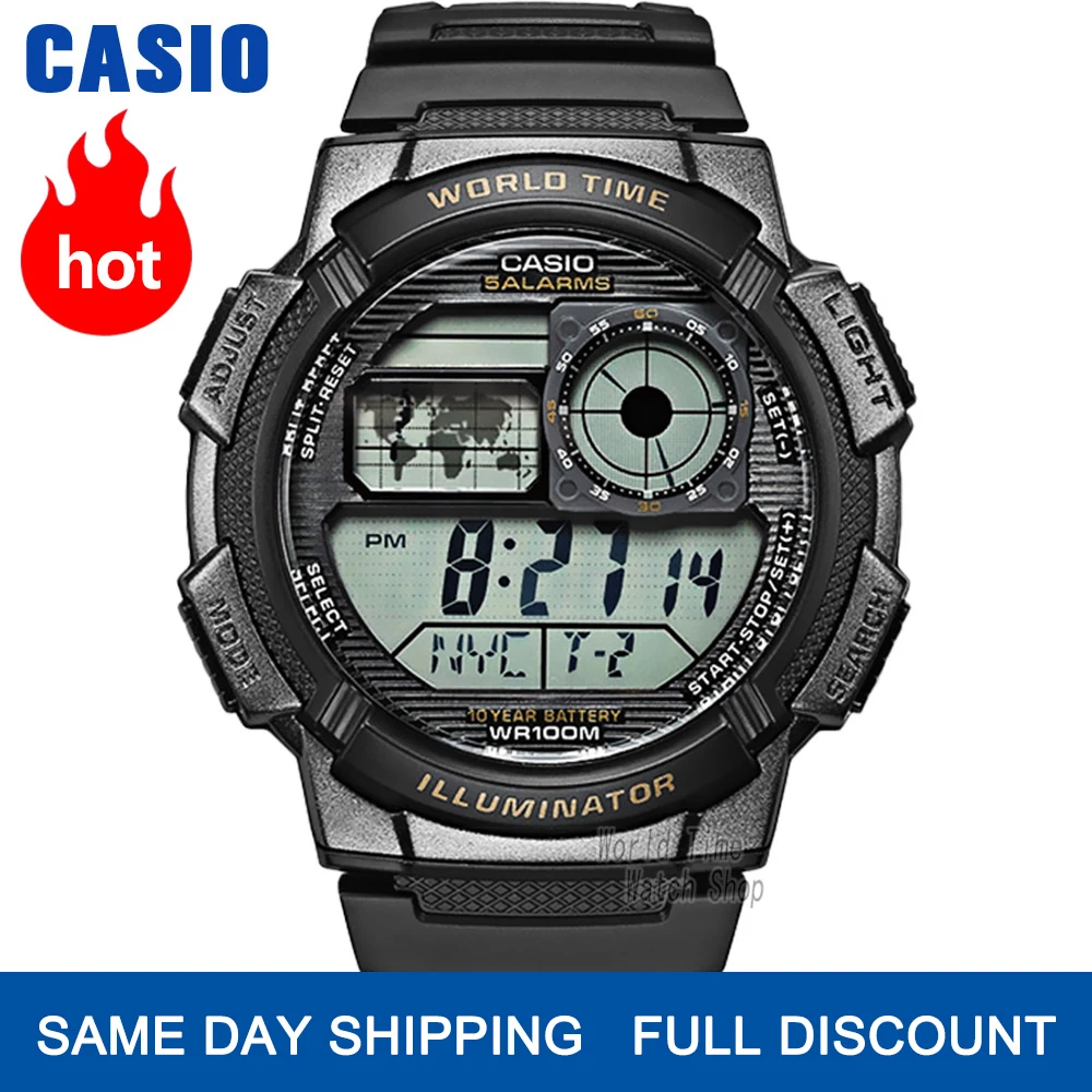 Casio watch g shock 10 year battery watch men luxury LED digital 100m Waterproof Quartz men watch Sport military watches for men