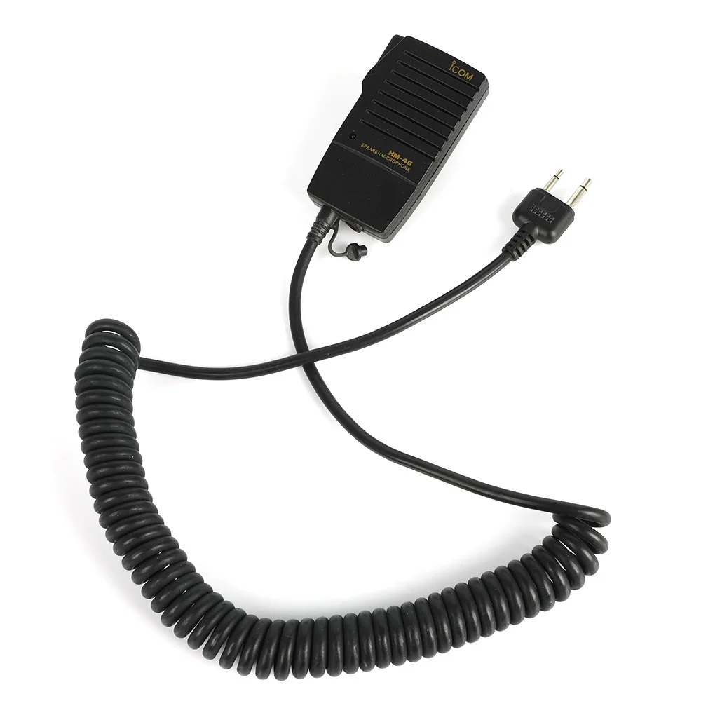 NEW for ICOM HM-46 Angle Type SP/Mic w/earphone jack for IC-V8 IC-V82 IC-V85 IC-V80