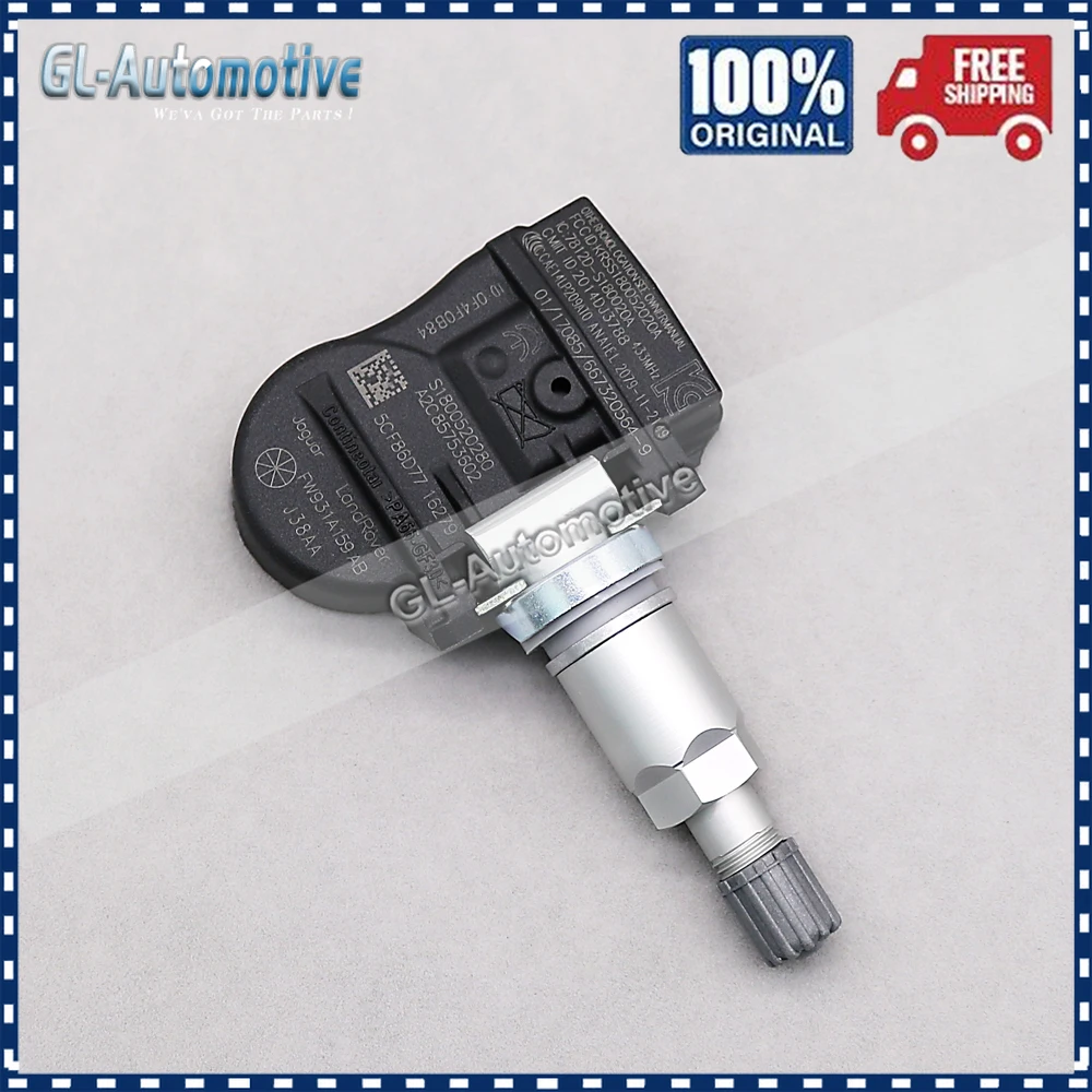 Set of (4) TPMS FW93-1A159-AB Tire Pressure Sensor for Land Rover LR4 Freelander Jaguar F-TYPE XE Ford S-Max FW93 1A159 AB