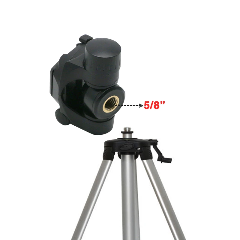 Imagem -03 - Cabeça Ajustável do Tripé Suporte Portátil do Nível do Laser Cabeça do Suporte 14 Parafuso Zokoun3d