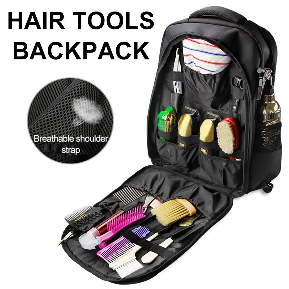 Hairdressing Tools Bag Hair Accessories Large Capacity Storage Tool Haircut Backpack Outdoor Travel Backpack Cosmetic Organizer