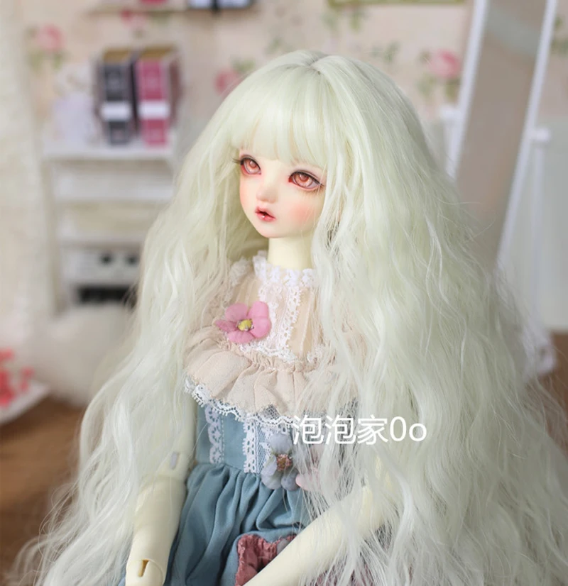 

BJD doll wigs High temperature wire wigs for 1/3 1/4 1/6 BJD DD SD MSD YOSD doll Bangs long curly hair doll accessories