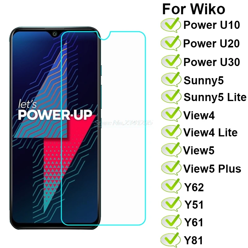 

2-1 шт. стекло для Wiko Power U30 U20 U10 защита для экрана закаленное стекло на Wiko Y81 Y62 Y61 Y51 Sunny5 View4 Lite View5Plus Vidro