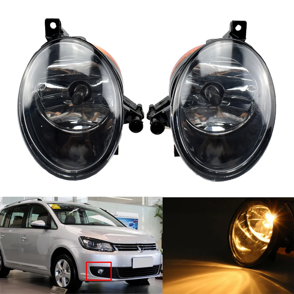 For Jetta MK6 Golf 6 EOS Caddy Touran Tiguan Beetle R-line SEAT Alhambra Halogen Front Fog Light Driving Lamp Assembly