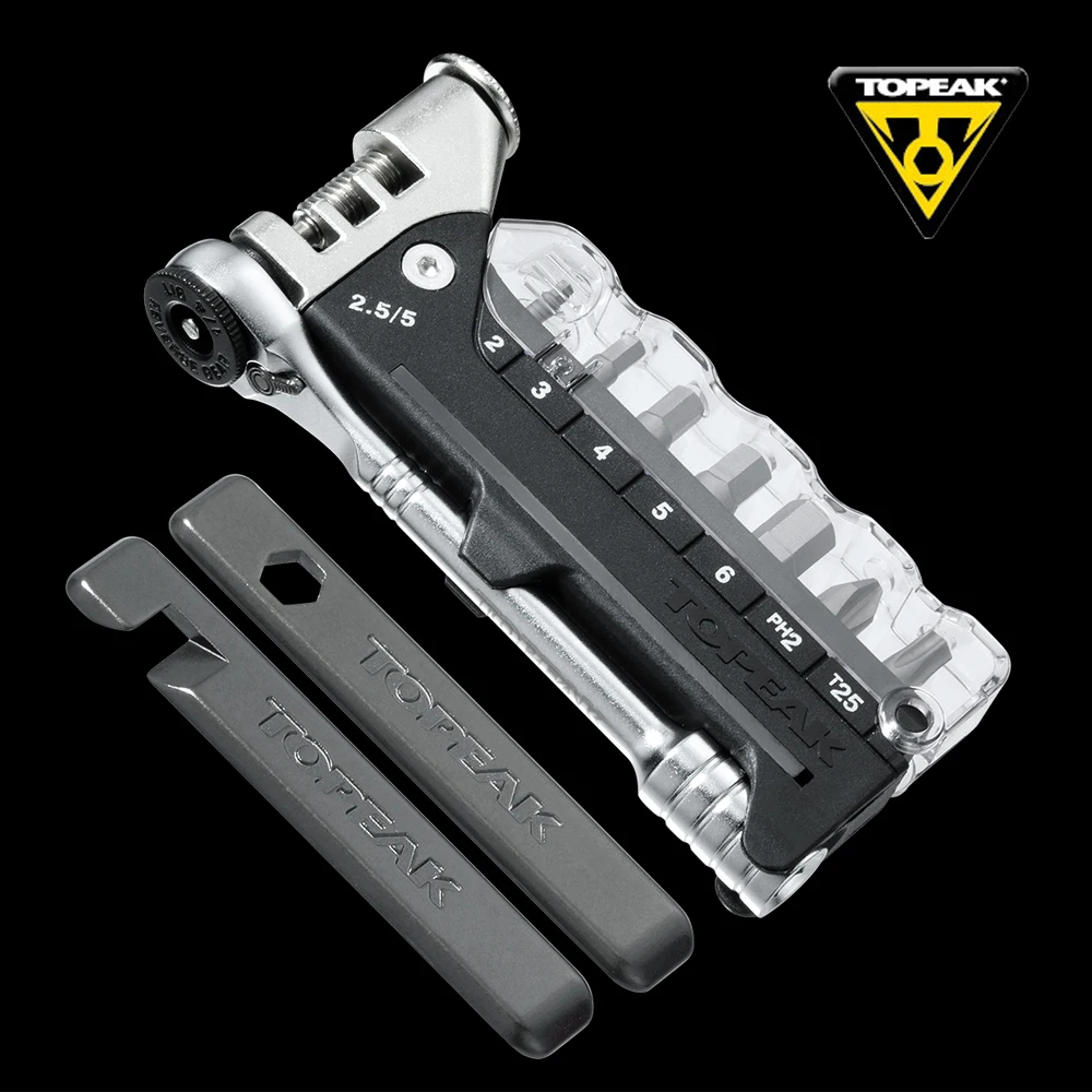 TOPEAK TT2520 RATCHET ROCKET Tool 15 Function T25 Hardened steel bits Chain pin breaker Tool Multifunction Tools Kit