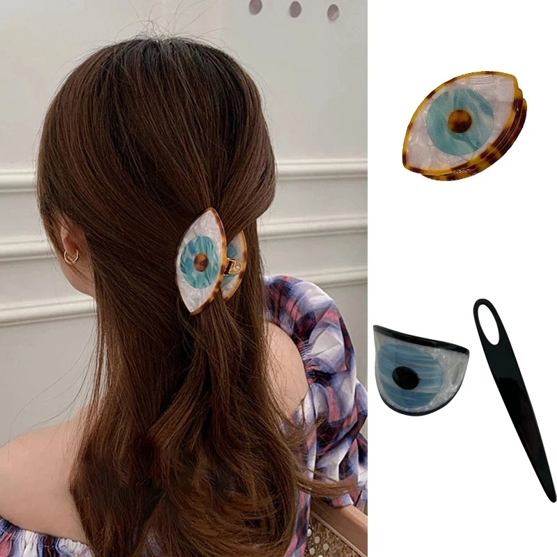 

New Trend Devil Eyes Hair Claws Hair Clip Vintage Eye Hairpin Hair Sticks Hair Accessories For Women Girls Special Gift