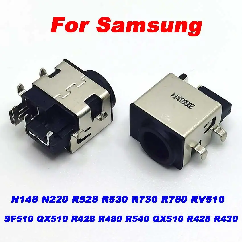 10-100Pcs Power Socket For Laptop Samsung NP N148 N220 R528 R530 R730 R780 RV510 SF510 QX510 R428 R480 R540 QX510 R428 R430