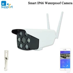 EWelink Smart IP66 wodoodporna kamera kamera Smart z WiFi 1080P dwukierunkowy domofon Audio noktowizor IR kamera LED kamera zewnętrzna