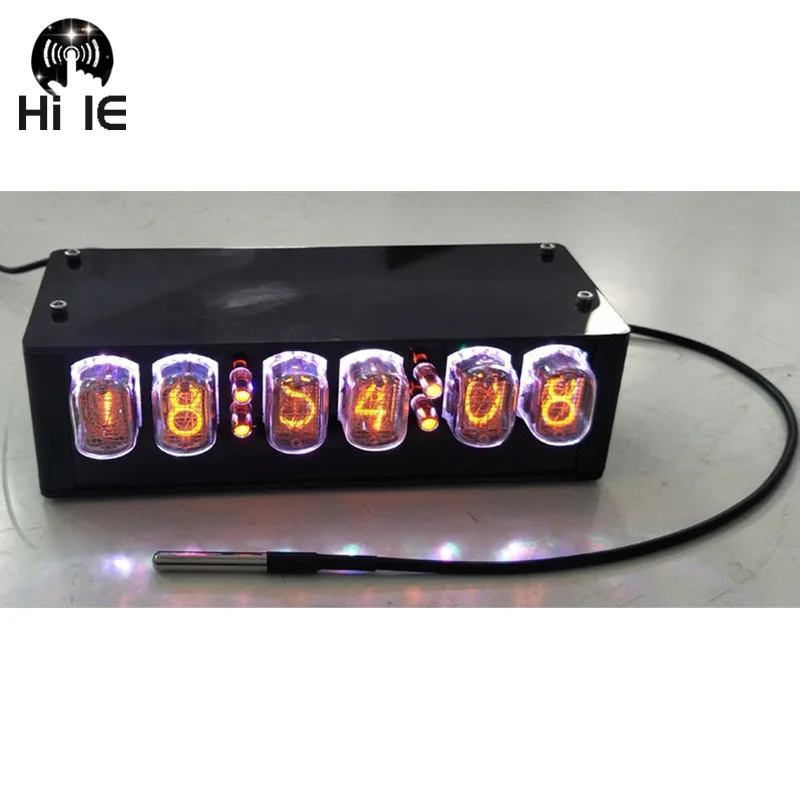 6Bit IN12 Fluorescent Tube Clock Glow Clock Creative Home IN-12 Clock Digital Nixie Clock Optional GPS Timing