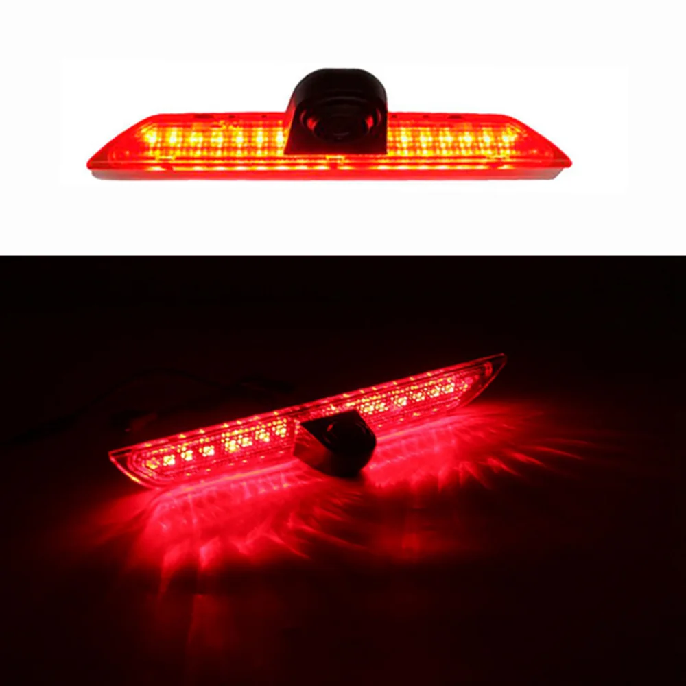 Car CCD Reversing Rear View Camera IR LED Brake Light Parking Night Vision Backup For Mercedes Benz Sprinter VW Crafter