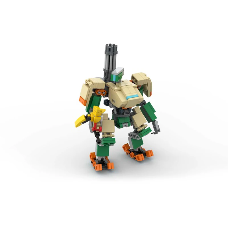 MOC Valiant Forerunner Shooting Game Bastion Robot DIY Game Building Blocks Bricks Sets DIY Classic Model Toys Kids Boys Gift