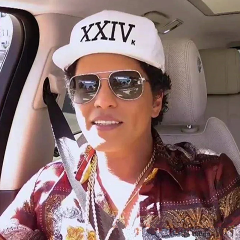 High Quality 2024 New Brand Bruno Mars 24k Magic Gorras Bone Hat Baseball Cap Hip Hop Snapback Sun Caps For Men Women adjustable