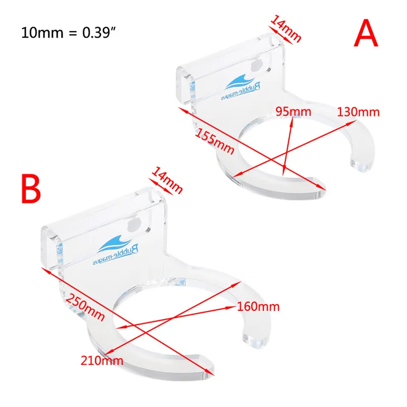 9.5/16cm Inner Fish Tank Water Sump Filters Bag Bracket Support Frame Aquarium Seawater Filter Sock Holder Mount Bracket