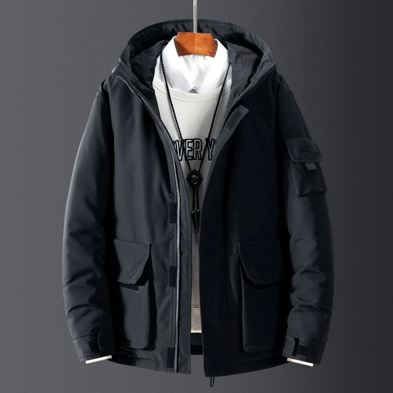 Down jacket men's winter coat 2021 new student short style loose fashion young people brand High quality Camouflage jacket