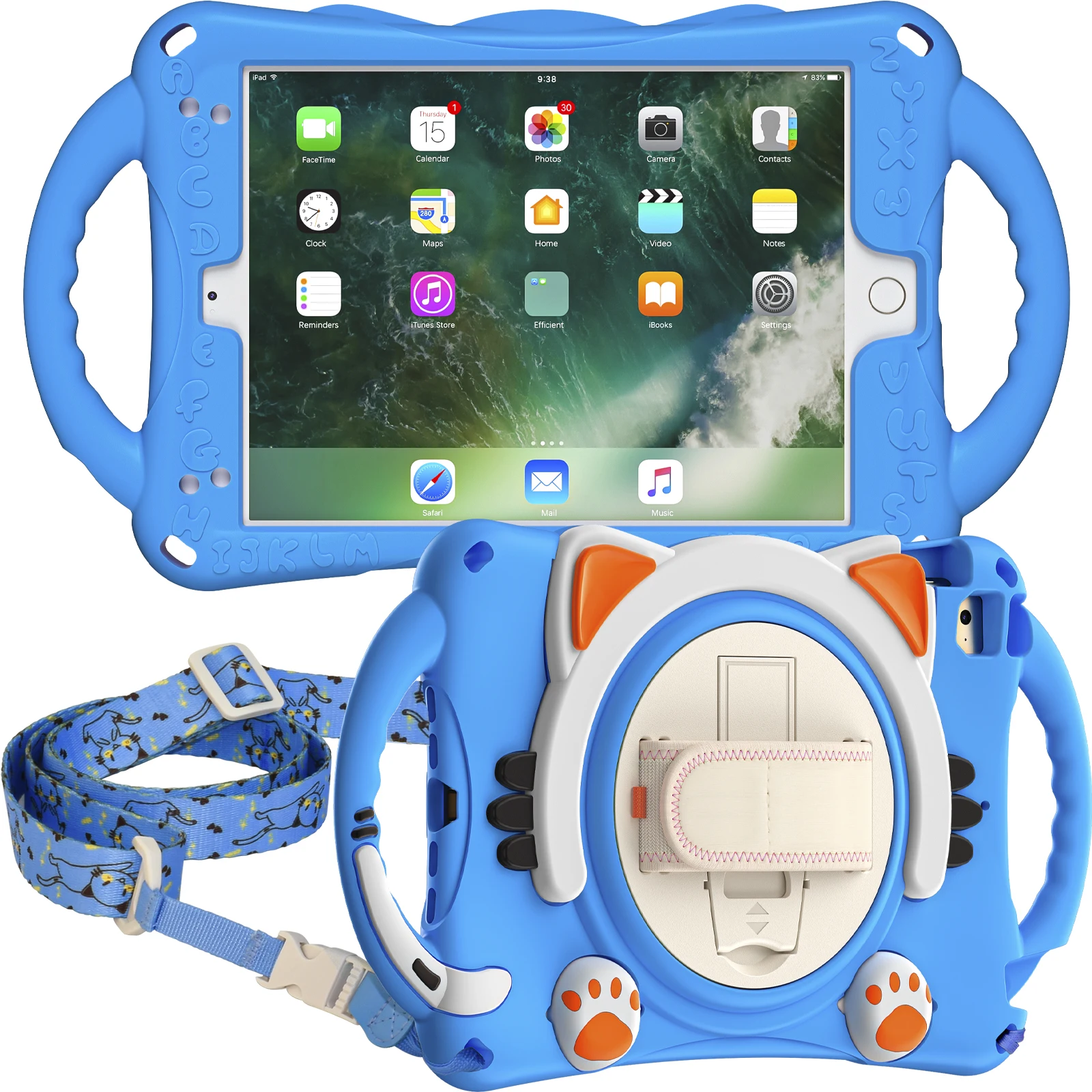 

Child Tablet Cover For iPad Mini 1 2 3 4 5 7.9" Cover Anti-fall Rugged Duty Tablet Case For iPad 10.2" 10.5" 2019 2020 Cover