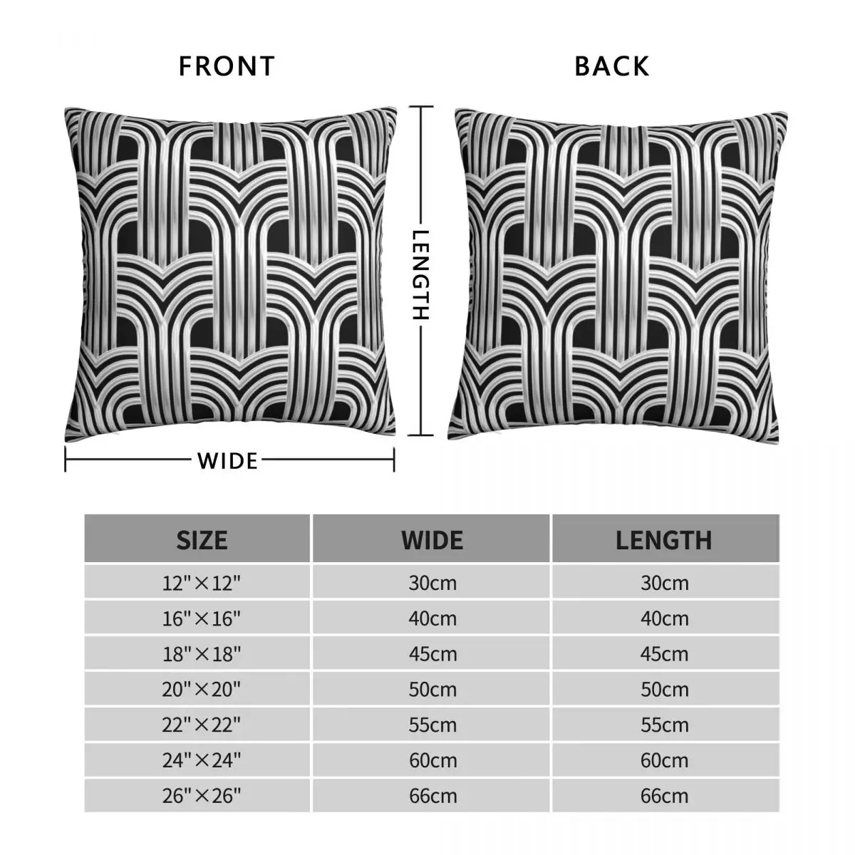 3-D Silver Chic Design Pillowcase Polyester Linen Velvet Printed Zip Decor Pillow Case Sofa Seater Cushion Cover 45x45