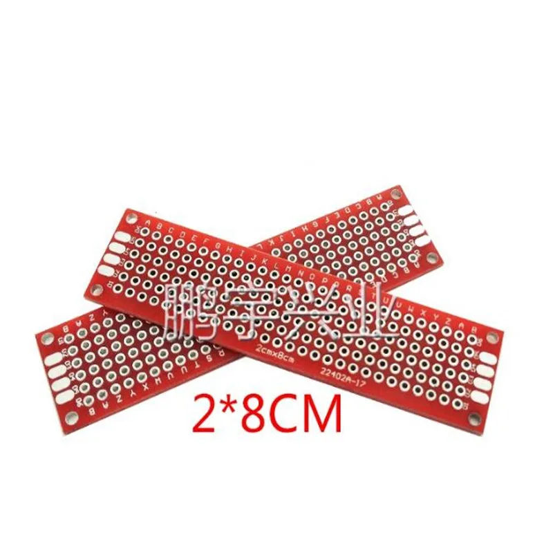 5pcs/Lot Electronic PCB Board 2x8cm Diy Universal Printed Circuit Board 2*8cm Double Side Prototyping PCB