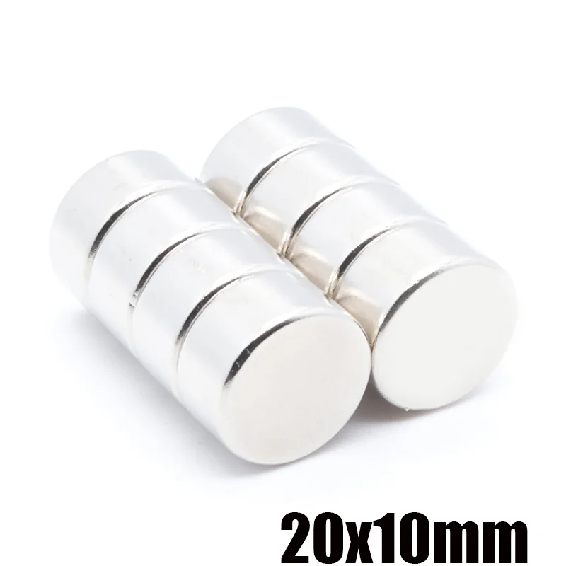 10pcs 20x10 mm neodymium magnet 20mm*10mm strong rare earth neodymium magnets 20*10 mm NdFeB permanent round magnetic 20mmx10mm