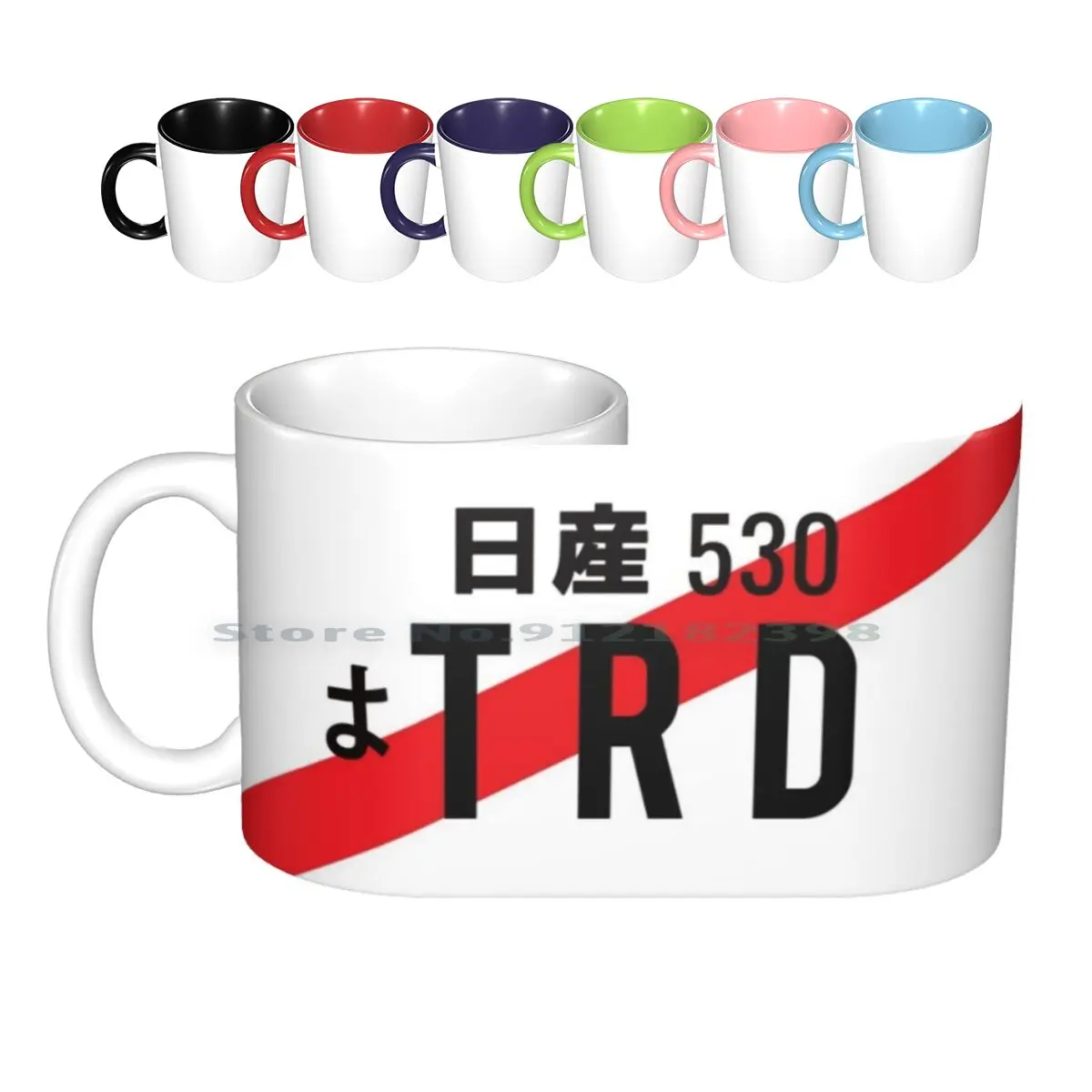 Trd-Jdm Japanese License Plate Ceramic Mugs Coffee Cups Milk Tea Mug Jdm Drift Drifting Ea86 Sprinter Japanese Scene Lowered