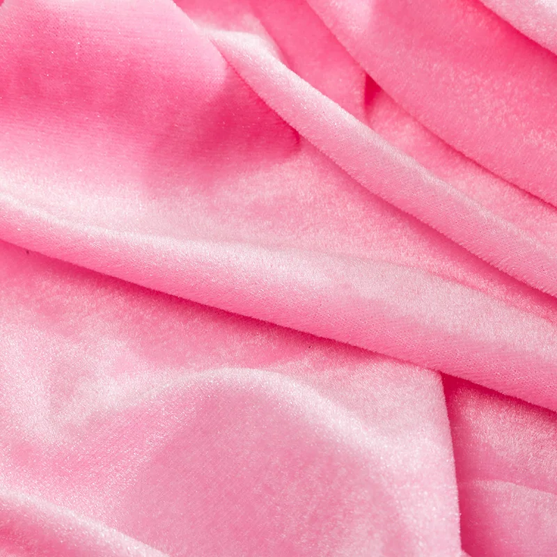 Kerst Polyester Breien Fluwelen Stof In De Winter Korte Geborstelde Stof Voor Toneelkostuums En Speelgoed 45*75cm 45*160cm TJ8671
