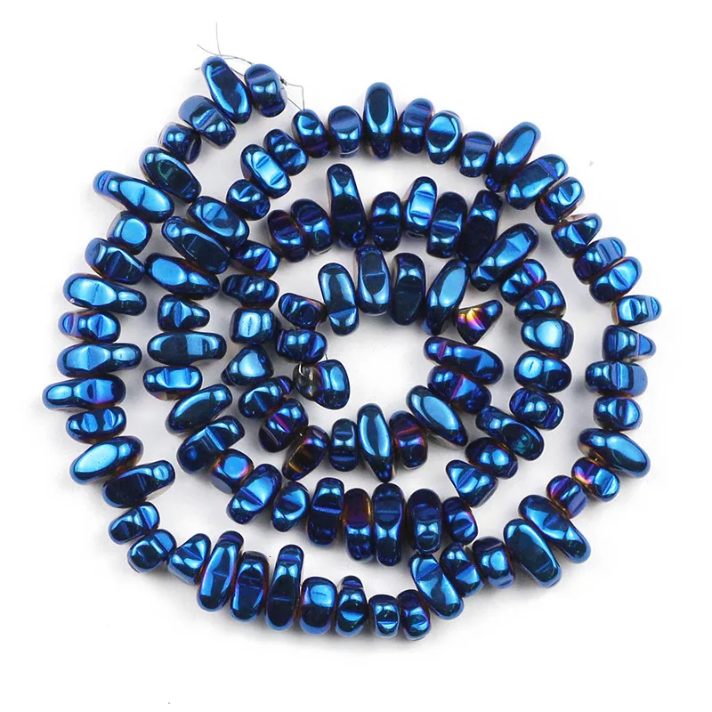 5x8mm 80-teilige schwarze, galvanisierte, abgeschabte Steine, mehrfarbig, handgefertigt, DIY-Perlen, Halskette, Armband, dekoratives Zubehör – Detail 35