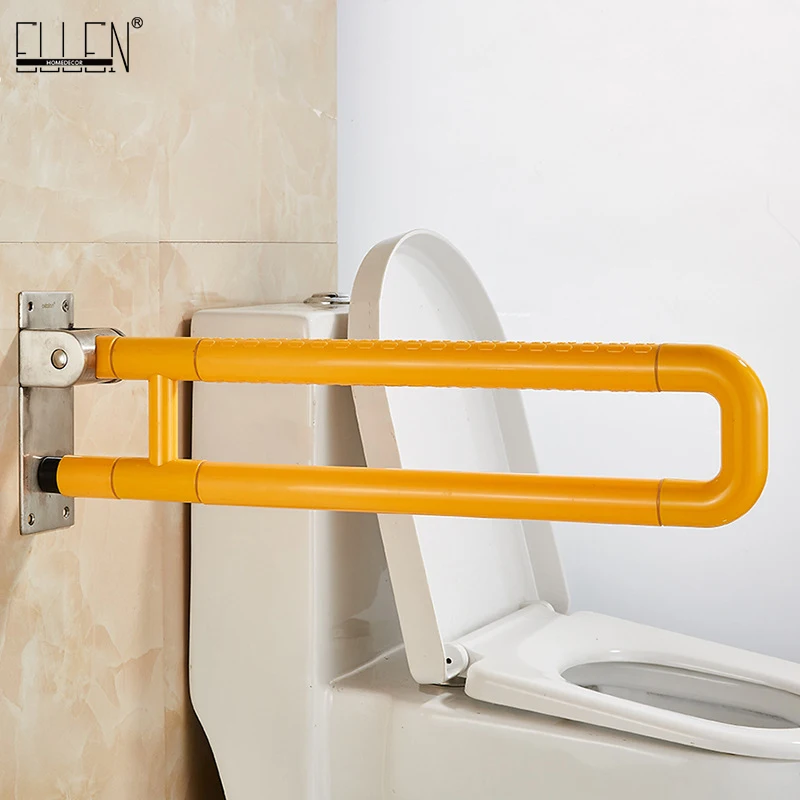 ELLEN Folding Safe Bar Bathroom Toilet Elderly Safety Non-Slip Handrail Folding Stainless Steel Toilet Hand Rail EL81011